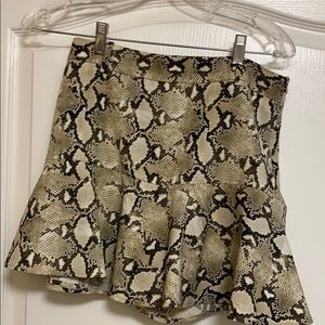 Snake skin skort